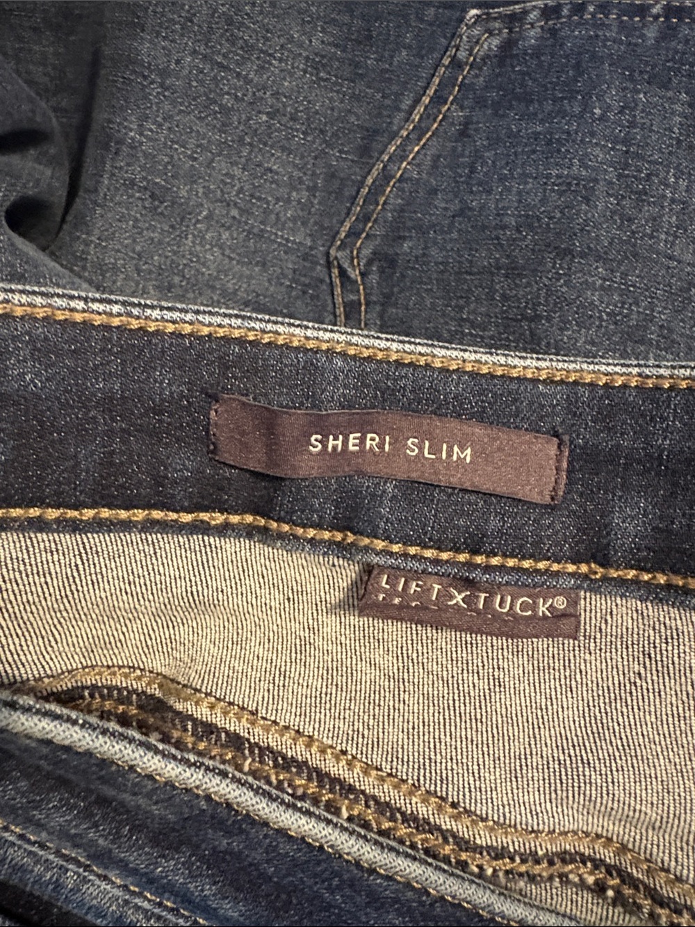 NYDJ Sheri Slim Straight High Rise Jeans 14 - Picture 6 of 7